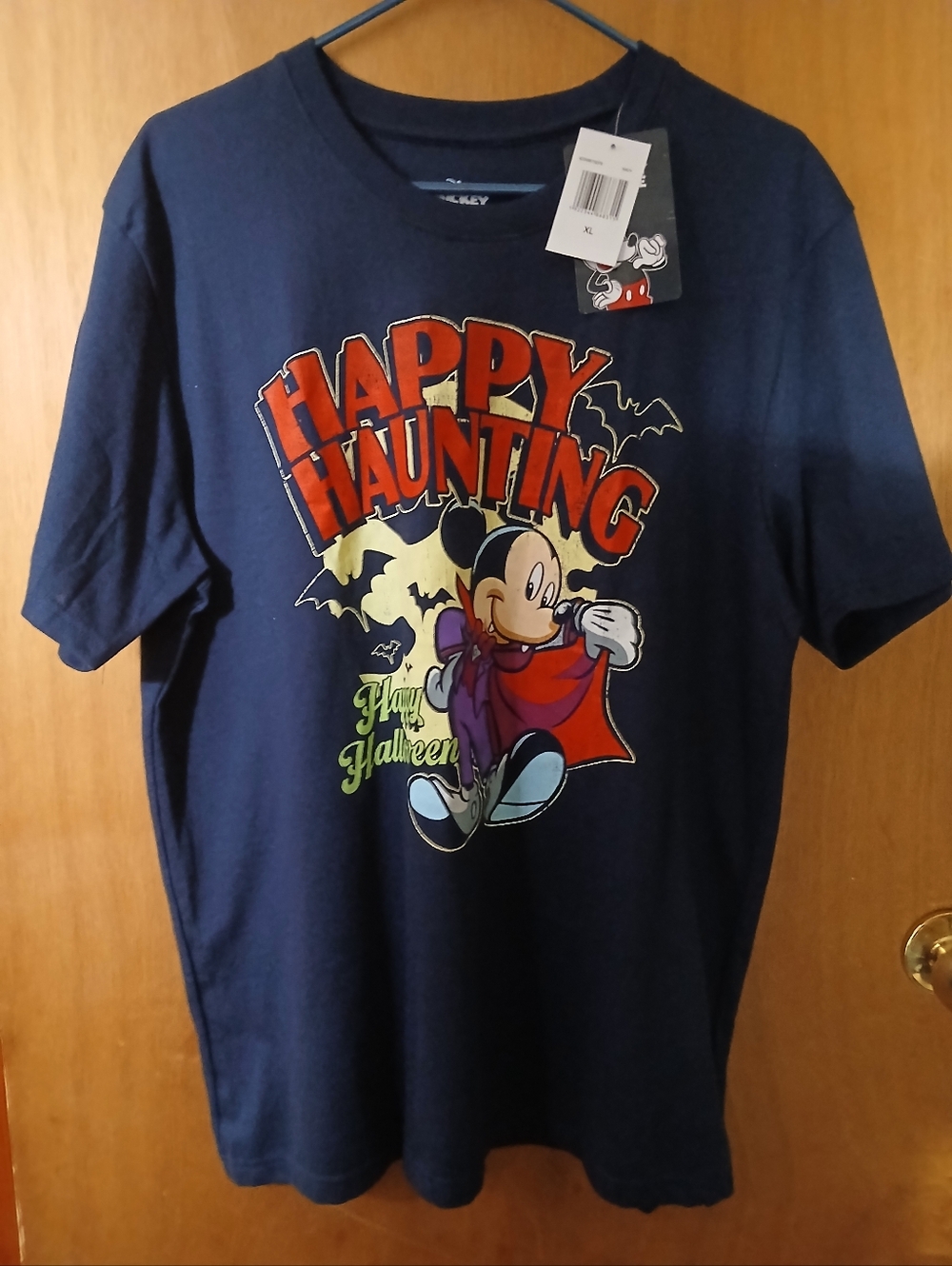 Women's Mickey Mouse Disney Halloween T-Shirt, XL, NWT.